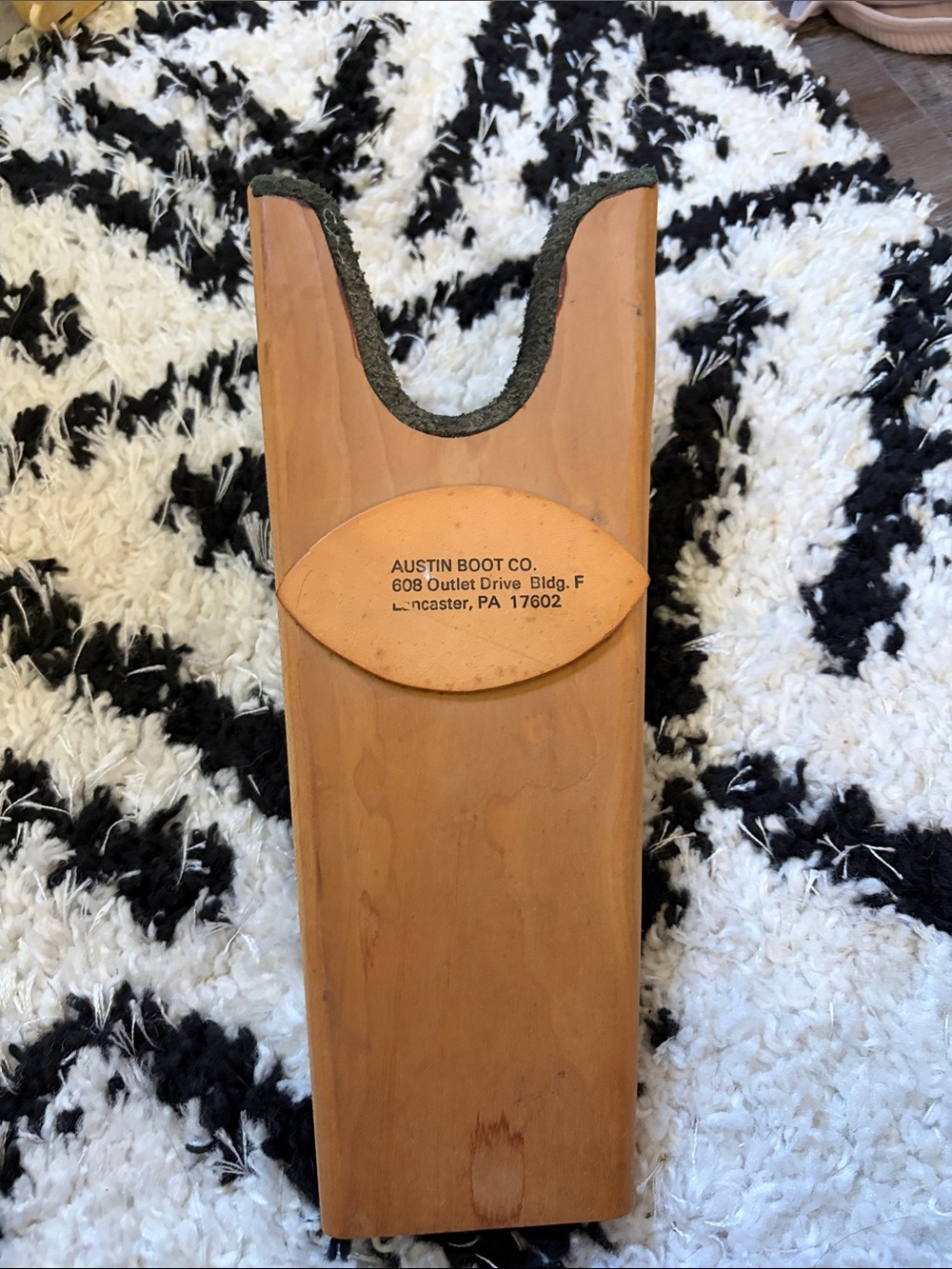 Natural Wood Boot Jack - Light Wood